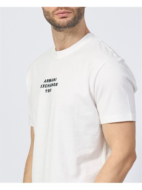 AX Men's T-Shirt with Front Logo ARMANI EXCHANGE | XM000540-AF10362U0009